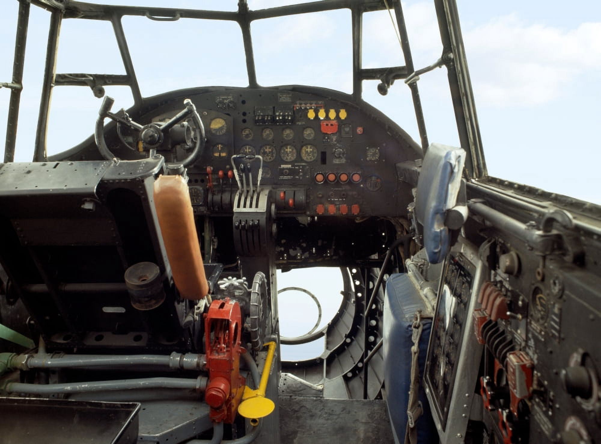 Lancaster bomber cockpit Canvas Art - Panoramic Images (18 x 24)