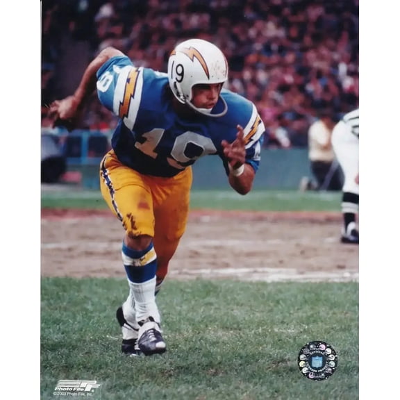 Lance Alworth 8x10 San Diego Chargers color Photofile photo