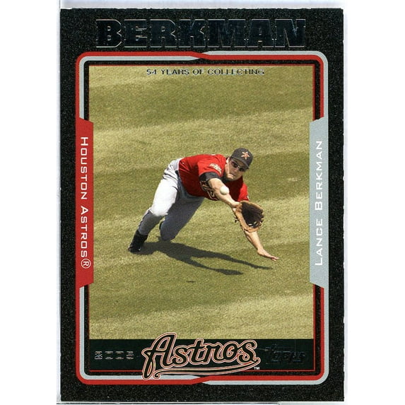 Lance Berkman Card 2005 Topps Black #220