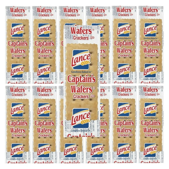 Lance Captain's Wafers Crackers - Two Crackers per Pouch - Pack of 50