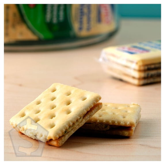 Lance Captain's Wafers Cream Cheese and Chives Sandwich Crackers 20 Count Box - 6/Case