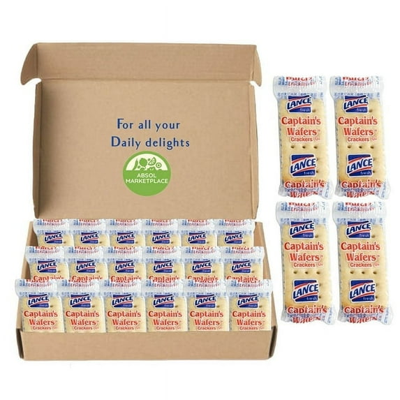 Lance Captain's Wafers - Single Serve Packets - Pack of 100 - Include Them in Your Salad Kit, Make Peanut Butter Crackers, or Pack Them in the Kid's Lunch Box