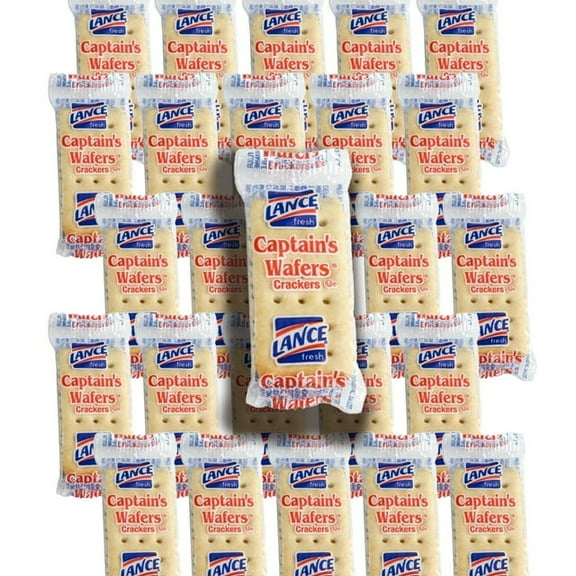 Lance Captain's Wafers - Single Serve Packets l Pack of 100 l Include Them in Your Salad Kit, Make Peanut Butter Crackers, or Pack Them in the Kid's Lunch Box