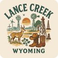 thumbnail image 1 of Lance Creek Wyoming Keepsakes Souvenir Vinyl Sticker – Destination Travel Keepsake Collectible (6-Inches Wide), 1 of 3