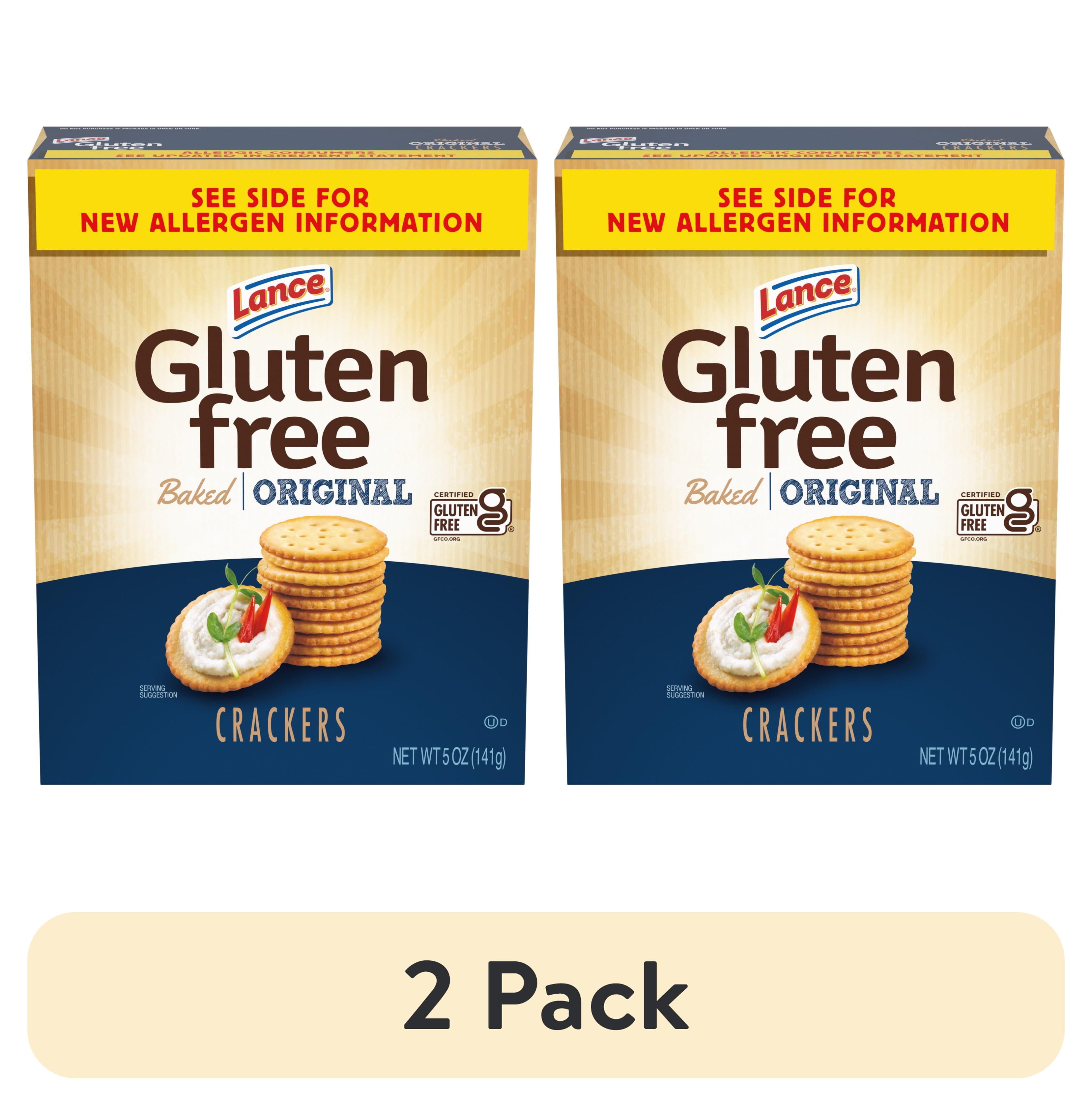 (2 pack) Lance Gluten Free Crackers Baked Original Crackers 5 oz Box (2 pack) Lance Gluten Free Crackers Baked Original Crackers 5 oz Box