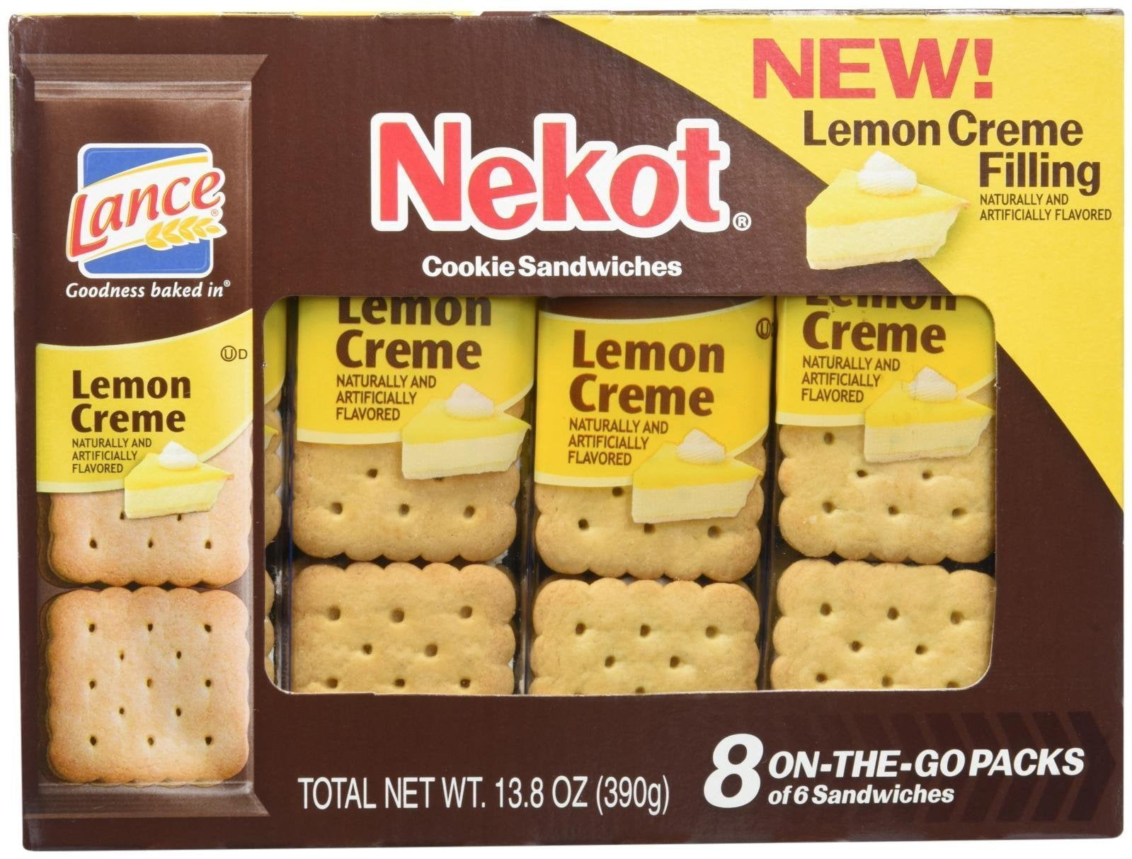 Lance Lemon Nekot Sandwich Cracker, Lemon, 8 Ounce - Walmart.com