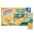 Lance Sandwich Crackers, Captain,S Wafers Cream Cheese And Chives, 10