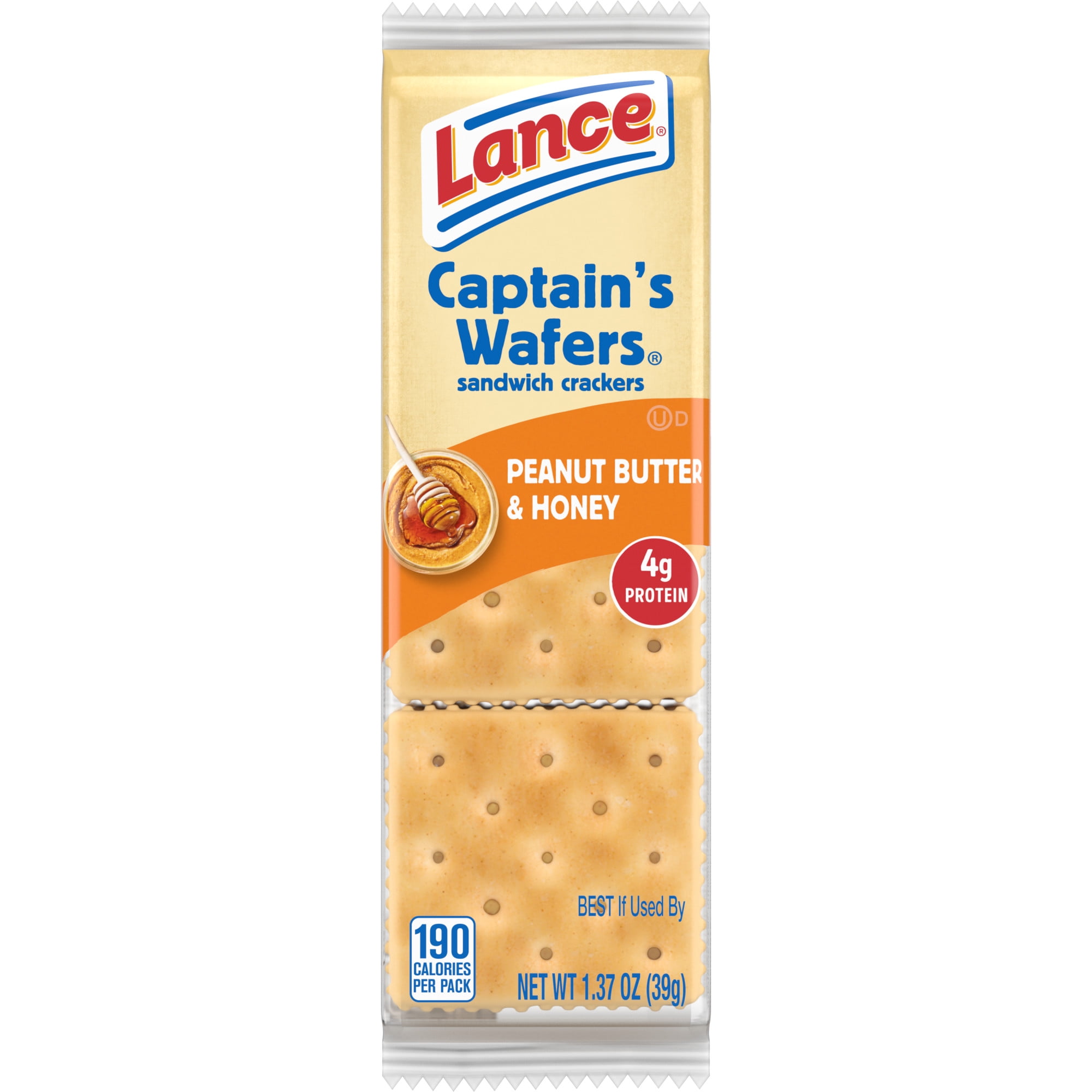 Lance Sandwich Crackers, Captain's Wafers Peanut Butter & Honey