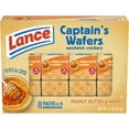 thumbnail image 1 of Lance Sandwich Crackers, Captain's Wafers Peanut Butter and Honey, 8 Packs, 6 Sandwiches Each, 1 of 10
