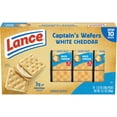 thumbnail image 1 of Lance Sandwich Crackers, Captain's Wafers White Cheddar, 10 Individual Packs, 6 Sandwiches (Pack of 4), 1 of 5