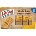 thumbnail image 1 of Lance Sandwich Crackers, Made with Whole Grain Crackers, Cheddar Cheese, 10 Packs, 6 Sandwiches (Pack of 6), 1 of 5