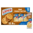 thumbnail image 1 of Lance Sandwich Crackers, Malt with Peanut Butter, 10 Individually Wrapped Packs, 6 Sandwiches Each, 1 of 10