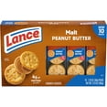 thumbnail image 1 of Lance Sandwich Crackers, Malt with Peanut Butter, 10 Individually Wrapped Packs, 6 Sandwiches (Pack of 8), 1 of 5
