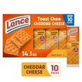 thumbnail image 1 of Lance Sandwich Crackers, ToastChee Cheddar, 10 Individually Wrapped Packs, 6 Sandwiches Each, 1 of 11
