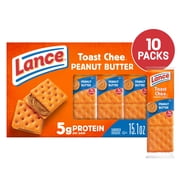 Lance ToastChee Peanut Butter, 10 Count 1.52 oz