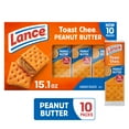 thumbnail image 1 of Lance Sandwich Crackers, ToastChee Peanut Butter, 10 Individual Packs, 6 Sandwiches Each, 1 of 11
