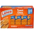 thumbnail image 1 of Lance Sandwich Crackers, ToastChee Peanut Butter, 20 Individually Wrapped Packs, 6 Sandwiches Each, 1 of 12