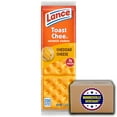 Lance Toast Chee Cheddar Sandwich Crackers, 1.4 oz, 40 Packs with Decal