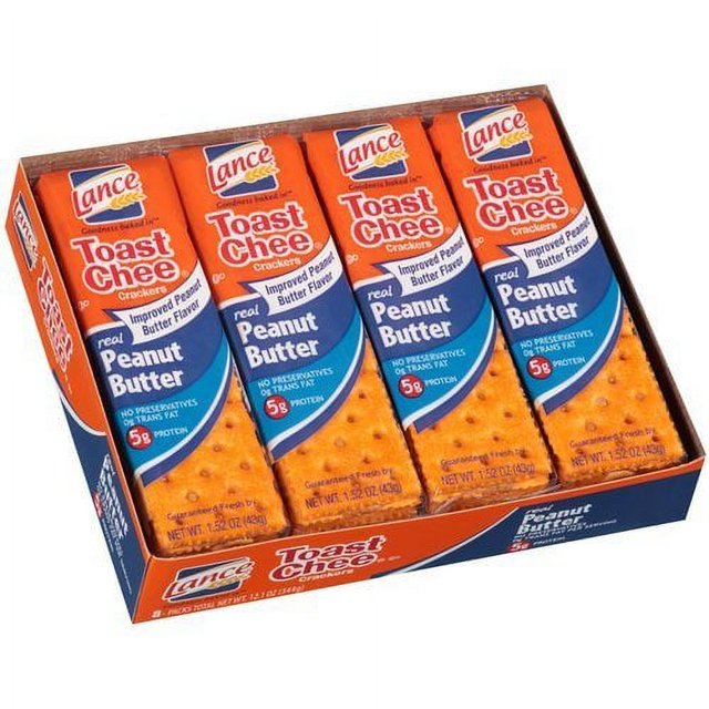 Lance Toast Chee Peanut Butter Crackers, 40 Count
