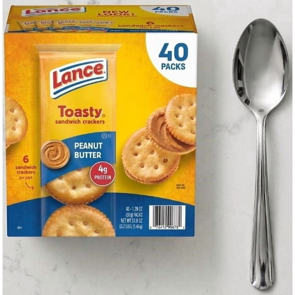 Lance Toasty Peanut Butter Sandwich Crackers, 40 Ct, 1.29 oz