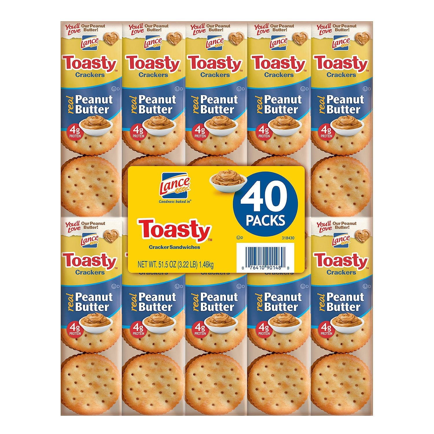 Lance Toasty Peanut Butter Sandwich Crackers (40 ct.)