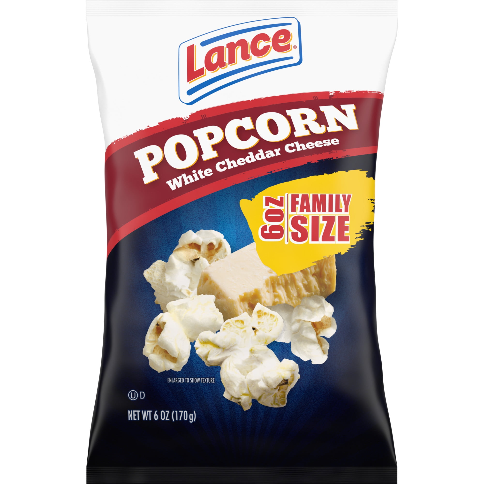 Lance White Cheddar Cheese Popcorn, 6 oz Bag