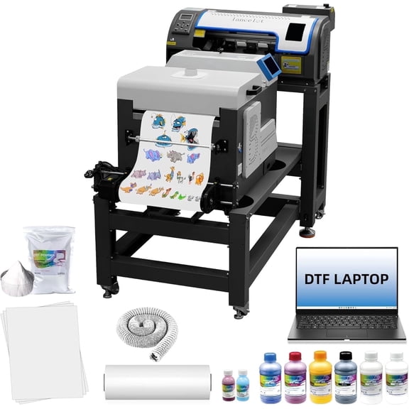 Lancelot M1630 Pro A3 13" All-in-One Dtf TF Printer Kit with Auto Powder Shaker for T-Shirts