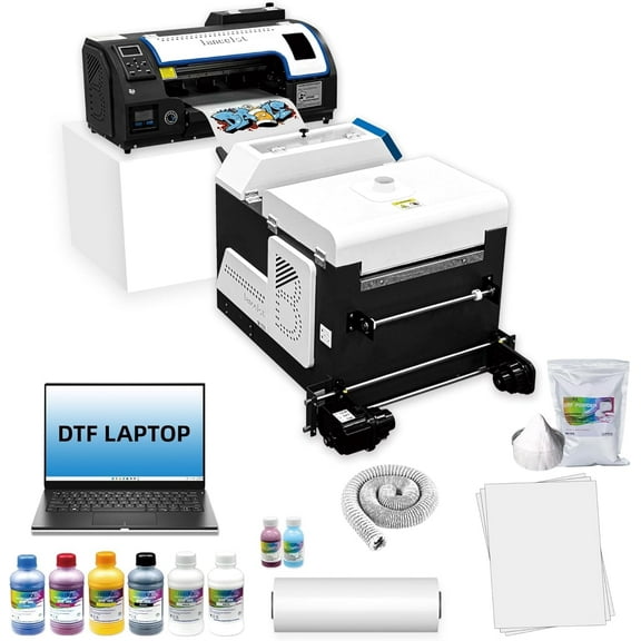 Lancelot M1630 Pro DTF Printer All-in-One Bundle: Auto Maintenance, Double Speed, White Ink Circulation | for Professional T-Shirt & Hoodie Printing