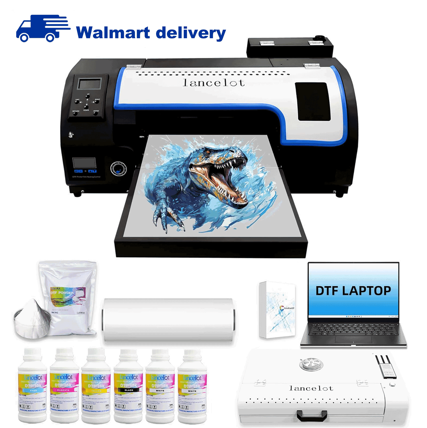 Lancelot M1630 PRO A3 DTF Printer Kit - Auto Clean & Cut, 2X Faster than L1800, for T-Shirt, Hoodie, Textile Printing