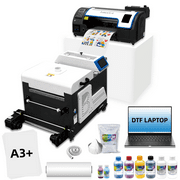 Lancelot M1630 PRO DTF Printer A3 DTF Printing Kit with Automatic Cleaning and Automatic Cutting Function+13" Automatic DTF Powder Shaker and Dryer Machine