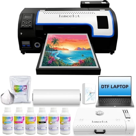 Lancelot M1630 PRO A3 DTF Printer Bundle ,for T-Shirt, Fabric & Apparel Printing