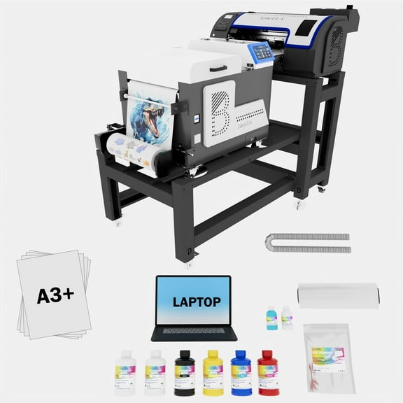 Lancelot M1630 Pro A3 DTF Printer: All-in-One with Auto Powder Shaker & Heating for T-Shirt Printing