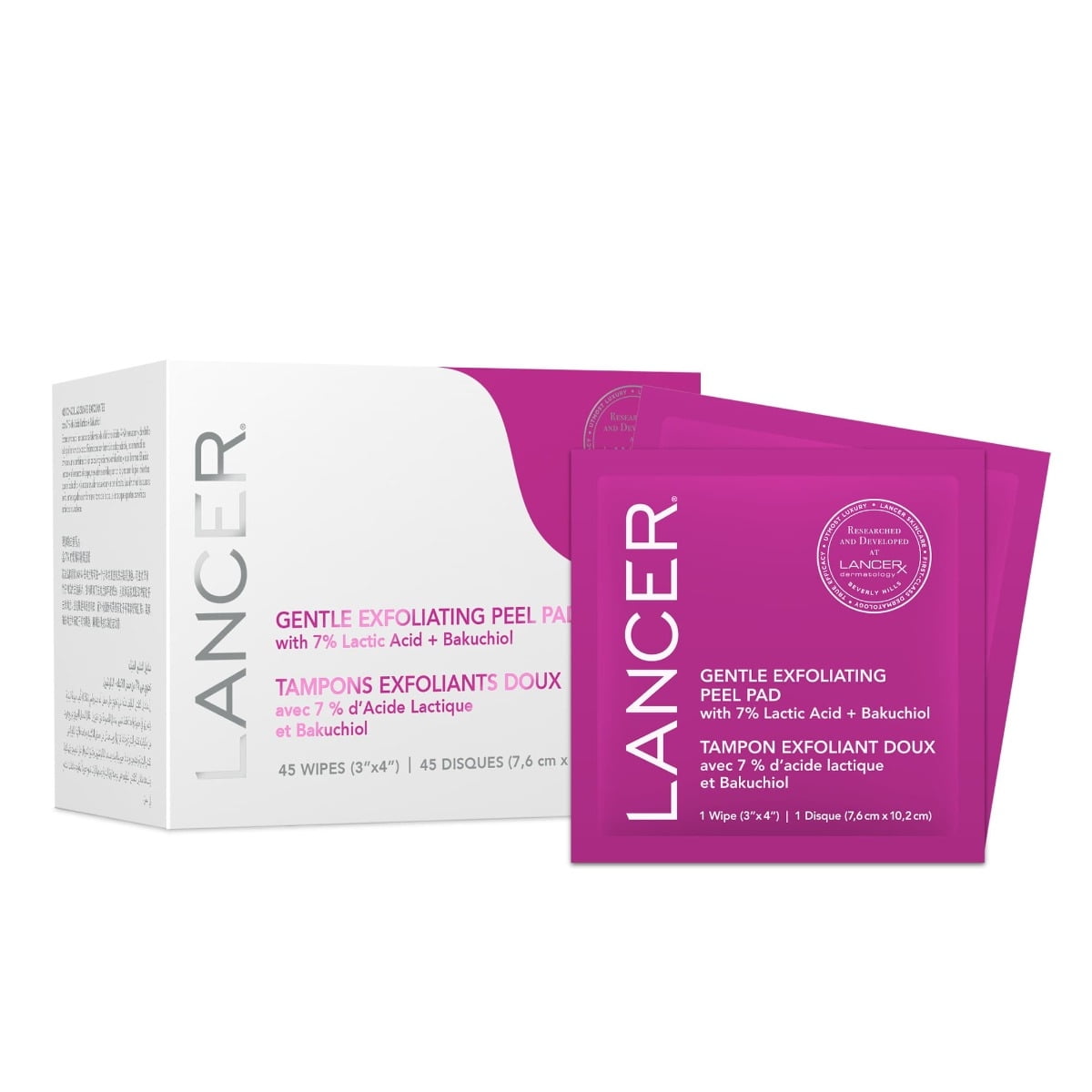 Lancer Gentle Exfoliating Peel Pads