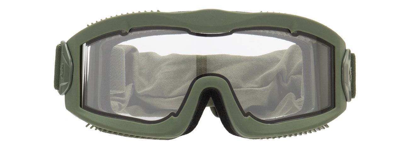 Lancer Tactical Airsoft - Gafas de seguridad básicas, lentes ahumadas,  transparentes y amarillas (verde)