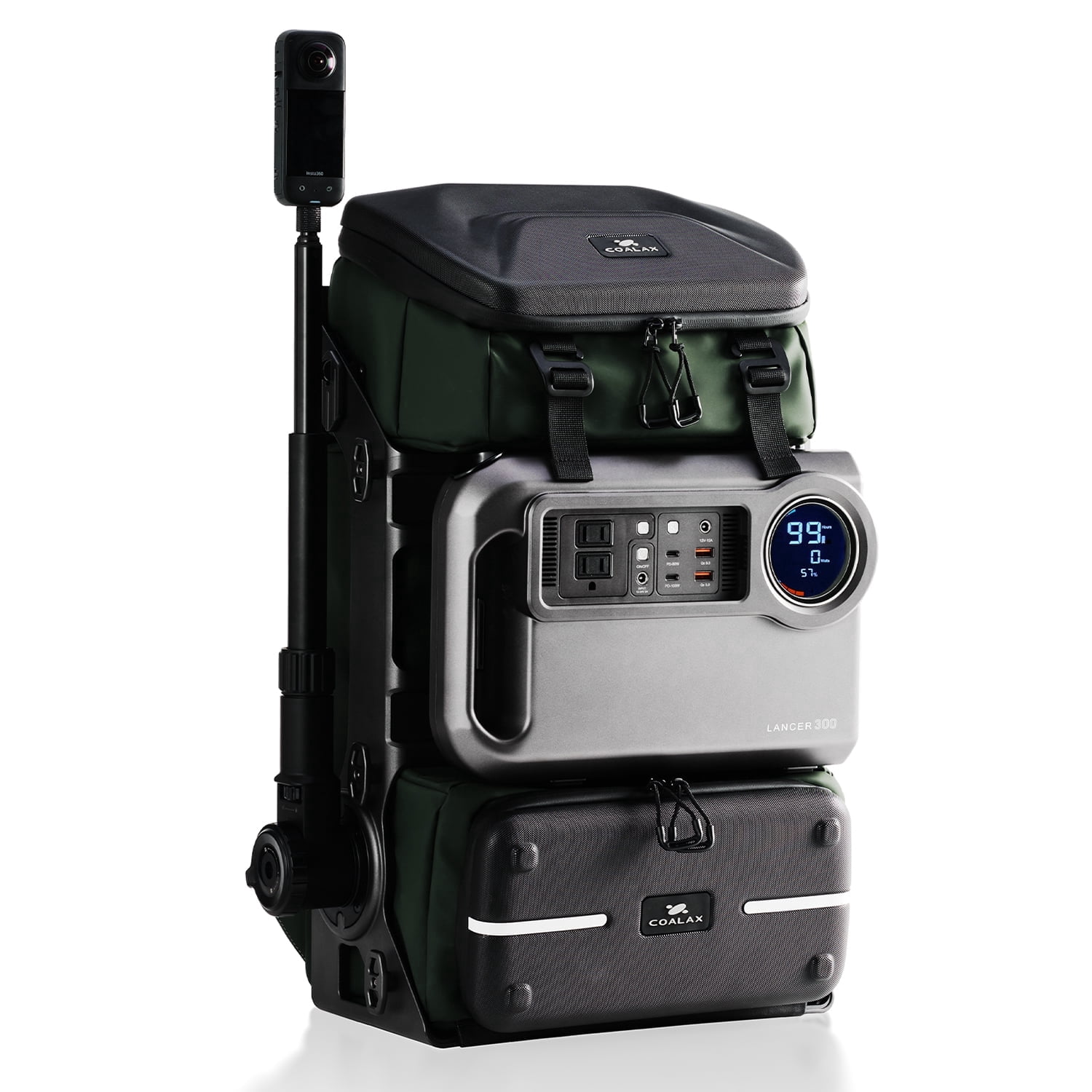 Production Backpack Lancer300 Pro Camera Backpack with 300W Power Station, Modular Creator ...