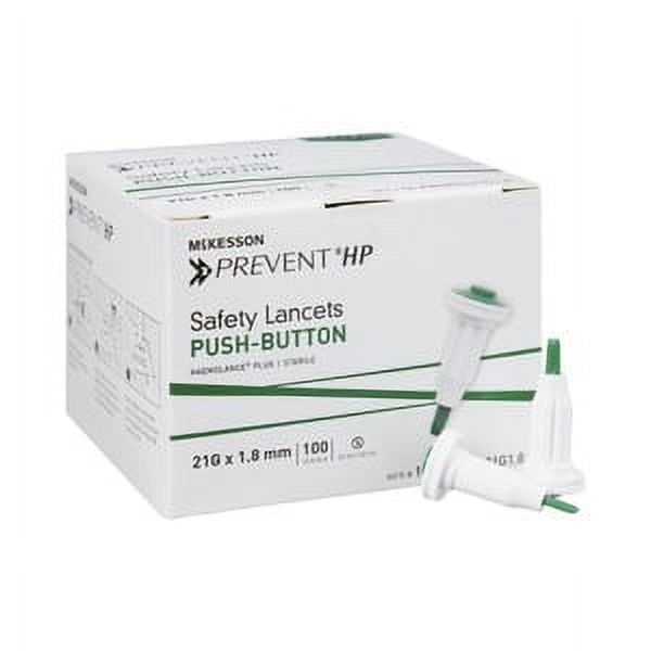 Lancet McKesson PreventÂ® Fixed Depth Lancet Needle 1.8 mm Depth 21