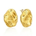 thumbnail image 1 of Lancharmed Gold Plated Cute Earrings for Womens,Oval Earring Women Birthday Gifts 2025, 1 of 7