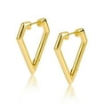 thumbnail image 1 of Lancharmed Gold Plated Earrings Studs,Rhombus Earring Birthday Gifts for Women Friendship, 1 of 9