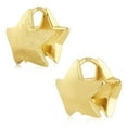 thumbnail image 1 of Lancharmed Gold Plated Women's Earrings,Polished Frosted Star Earring 40Th Birthday Gifts Women, 1 of 7