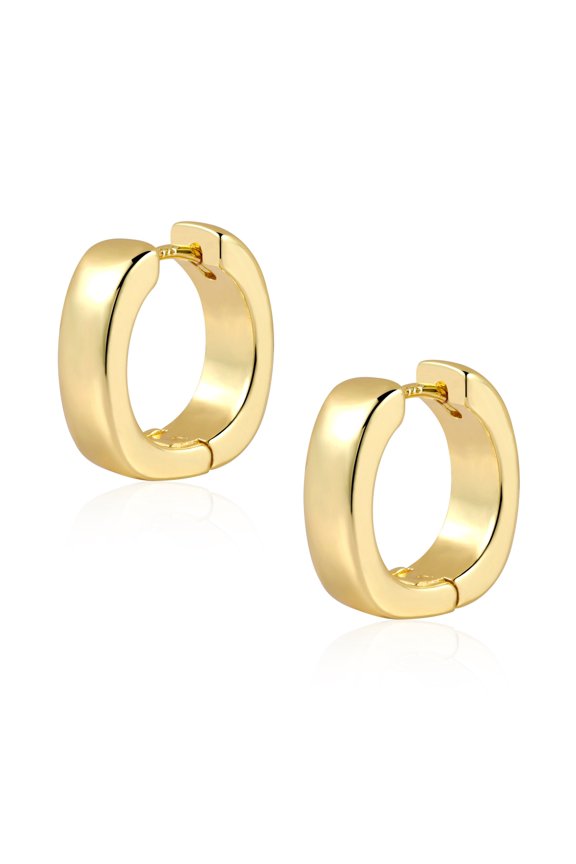 Gold Plated Womens Earrings,U Shaped Geometry Earring Gifts Under 25