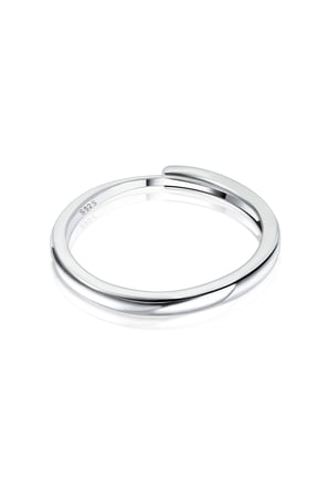 Ring for Women Silver Plated Rings 2Mm Wide Adjustable Thumb Women Gifts for Birthday