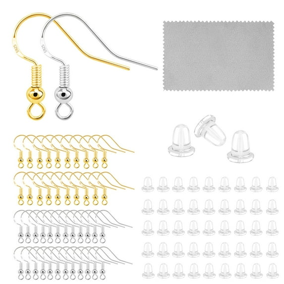 Lancharmed Silver Plated Earrings for Womens Trendy,60Pc Ear Hook Earring Gift for Sister