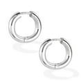 thumbnail image 1 of Lancharmed Silver Plated Holiday Earrings,Thick Circle Hoops Earring Wedding Gifts, 1 of 7