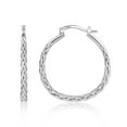 thumbnail image 1 of Lancharmed Silver Plated Hypoallergenic Earrings,Twisted Gradient Hoops Earring Cute Gifts for Women, 1 of 8