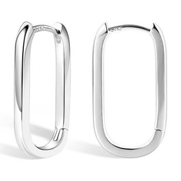 ピアス LESS IS MORE silver earrings 1001 925 Sterling Silver Twist Drop Earrings, 1.7” Drop, with