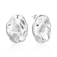 thumbnail image 1 of Lancharmed Silver Plated Studs Earrings for Womens,Oval Earring Womens Gifts Under 25 Dollars, 1 of 7