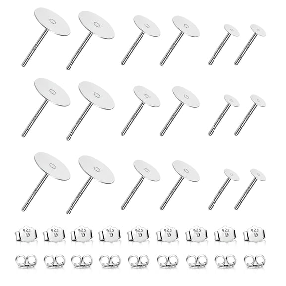 Lancharmed Silver Plated Women's Earrings,18 Studs Earring Valentines Day Gifts for Her