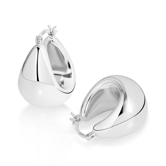 Lancharmed Women's Earrings Ages 8-12 Hypoallergenic Gradient 1 Pair Silver Plated Earrings Gifts for Women