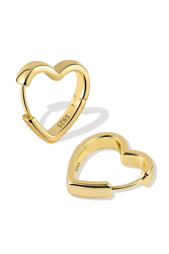 Women's Earrings Ages 8-12 Hypoallergenic Love Earrings 14K Gold Plated Earring Gold