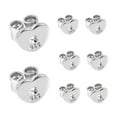 thumbnail image 1 of Lancharmed Women's Earrings Stud Earrings Accessories Love Bench Ear Plugs Set Of 4 Silver Plated Earrings For Women, 1 of 8